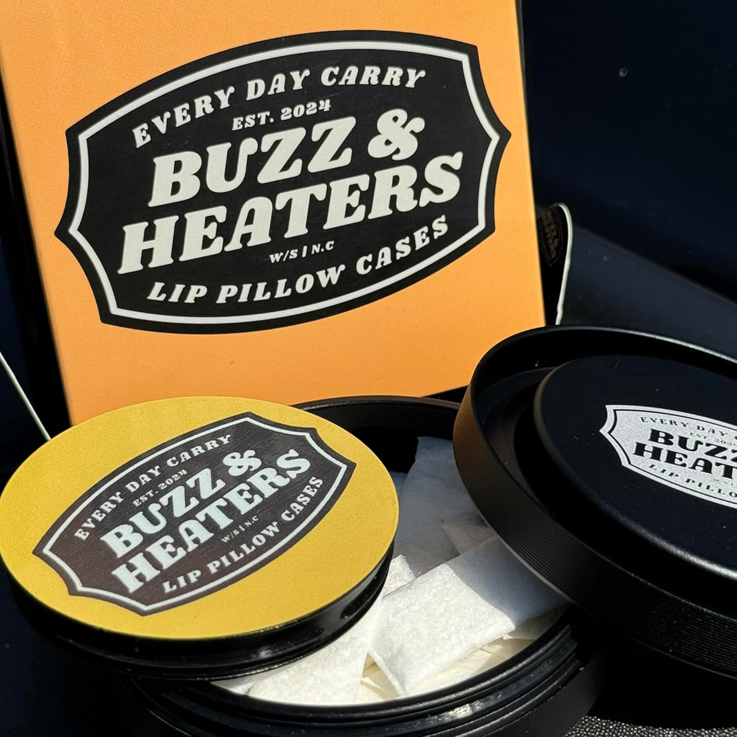 Buzz & Heaters Metal Container for Zyn | Holder | Can | Pouch | Hunting Accessories | Nature is Calling